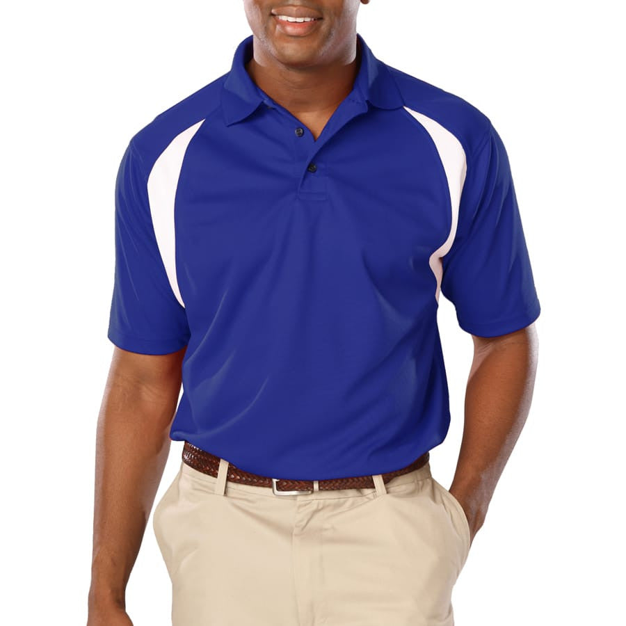 Blue Generation Men's Raglan Wicking Polo-9