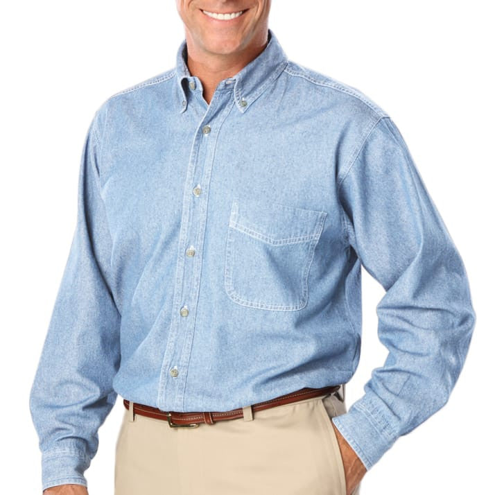 Blue Generation Men's Long Sleeve Denim Shirt