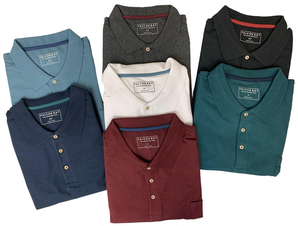 Falcon Bay Poly/cotton Pique Polo With Pocket-1
