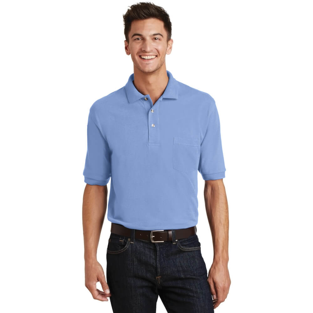 Port Authority Heavyweight Cotton Pique Polo with Pocket-4