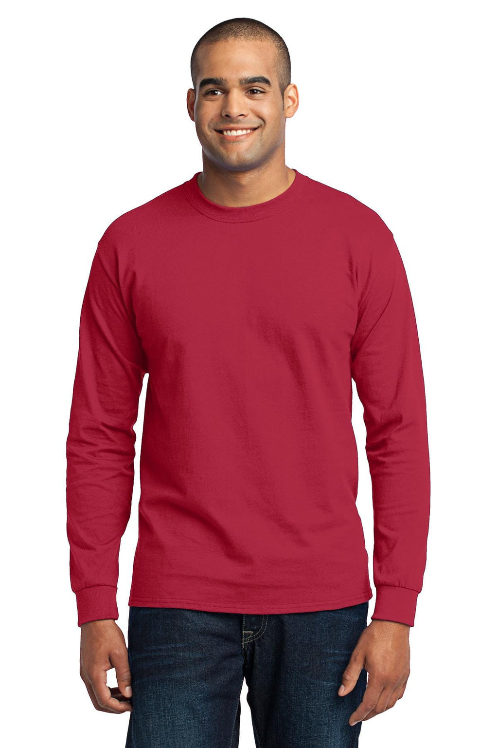 Port & Company 50/50 Poly/Cotton Tall Long Sleeve Tee-3