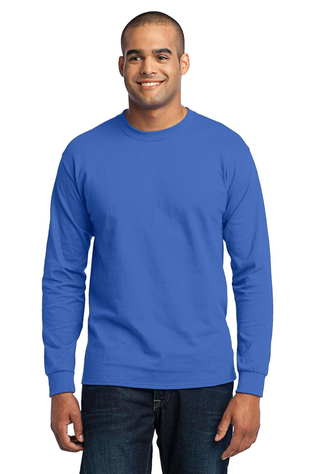 Port & Company 50/50 Poly/Cotton Tall Long Sleeve Tee-2