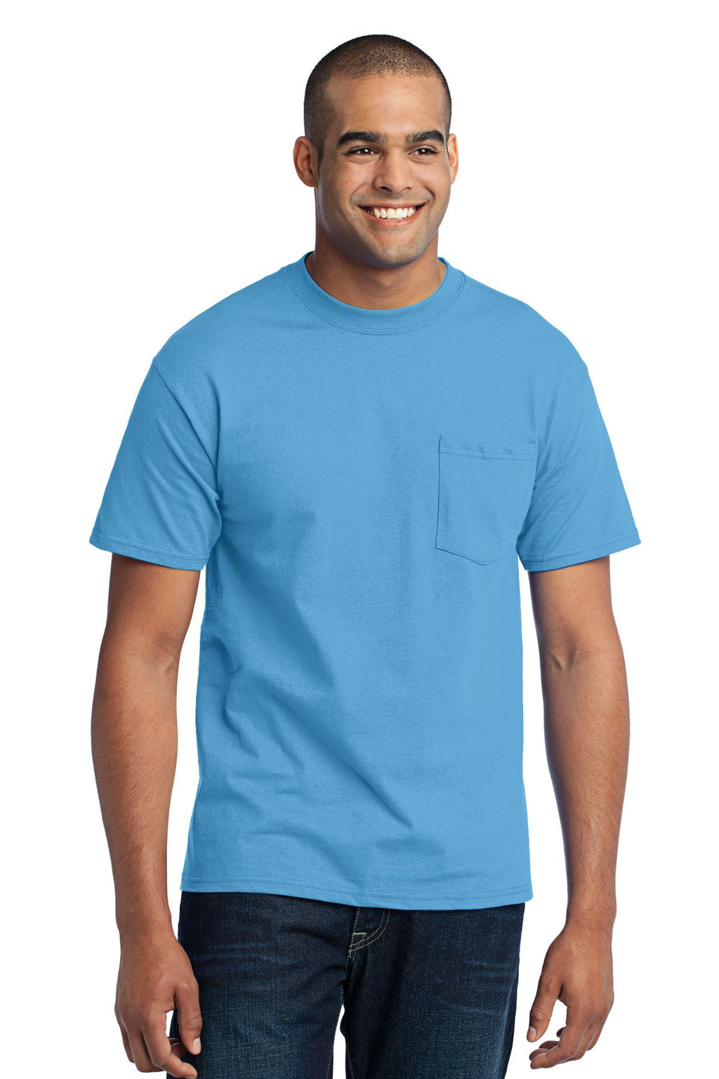 Port & Company 50/50 Poly/Cotton Pocket Tee