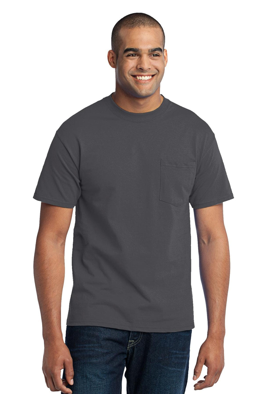 Port & Company 50/50 Poly/Cotton Pocket Tee-7