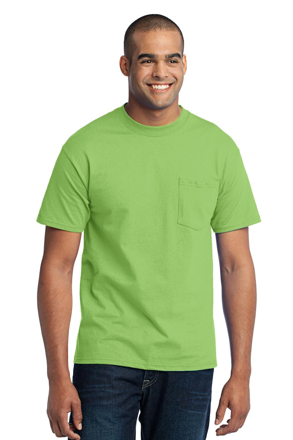 Port & Company 50/50 Poly/Cotton Pocket Tee-12