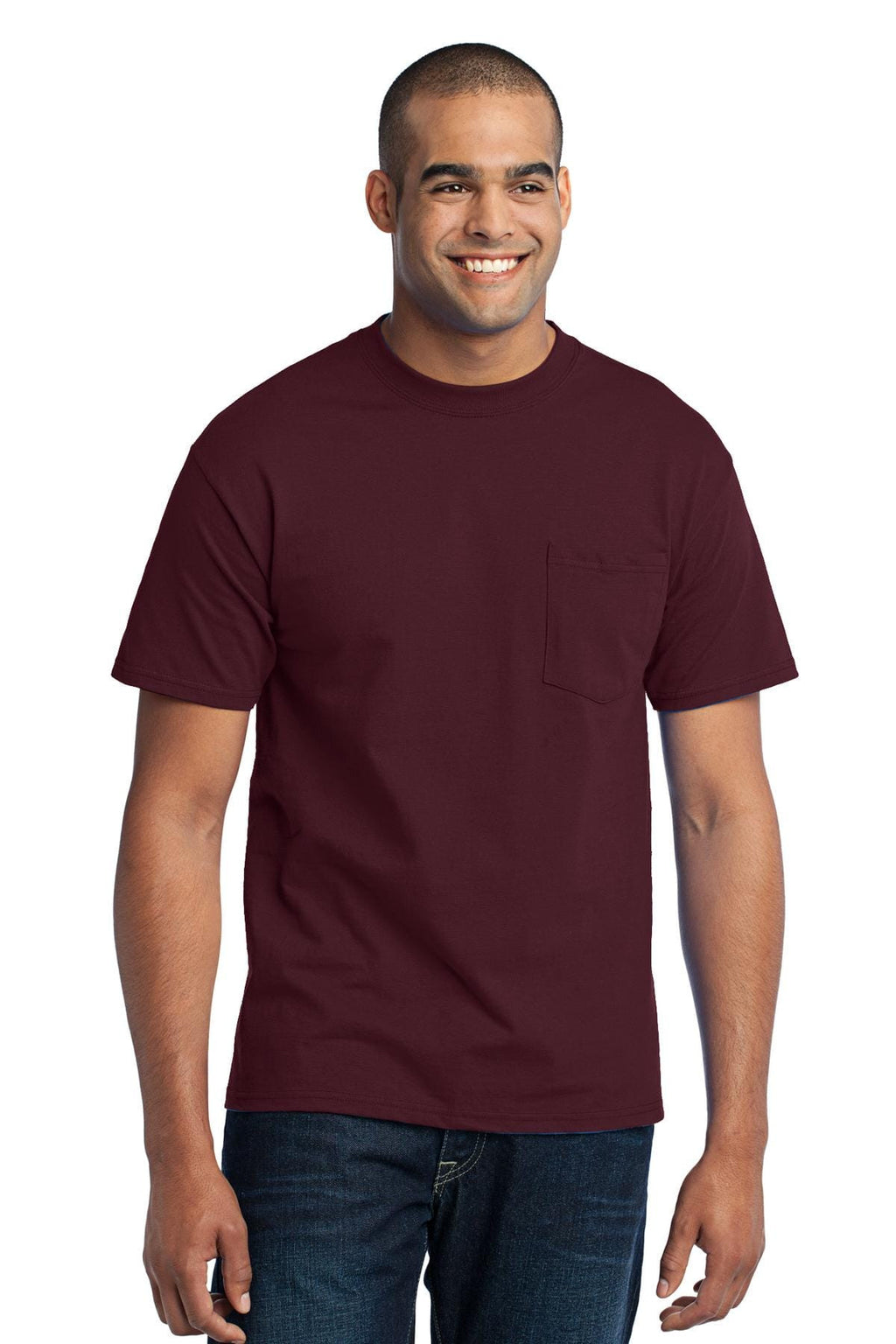 Port & Company 50/50 Poly/Cotton Pocket Tee-5