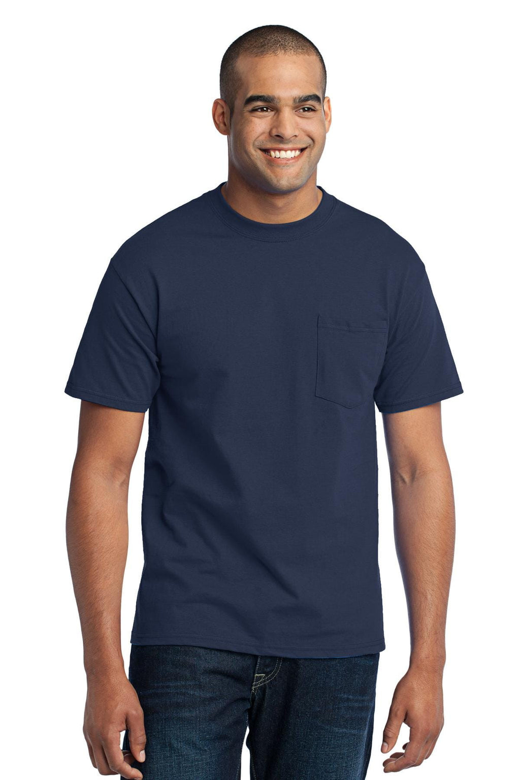Port & Company 50/50 Poly/Cotton Pocket Tee-8