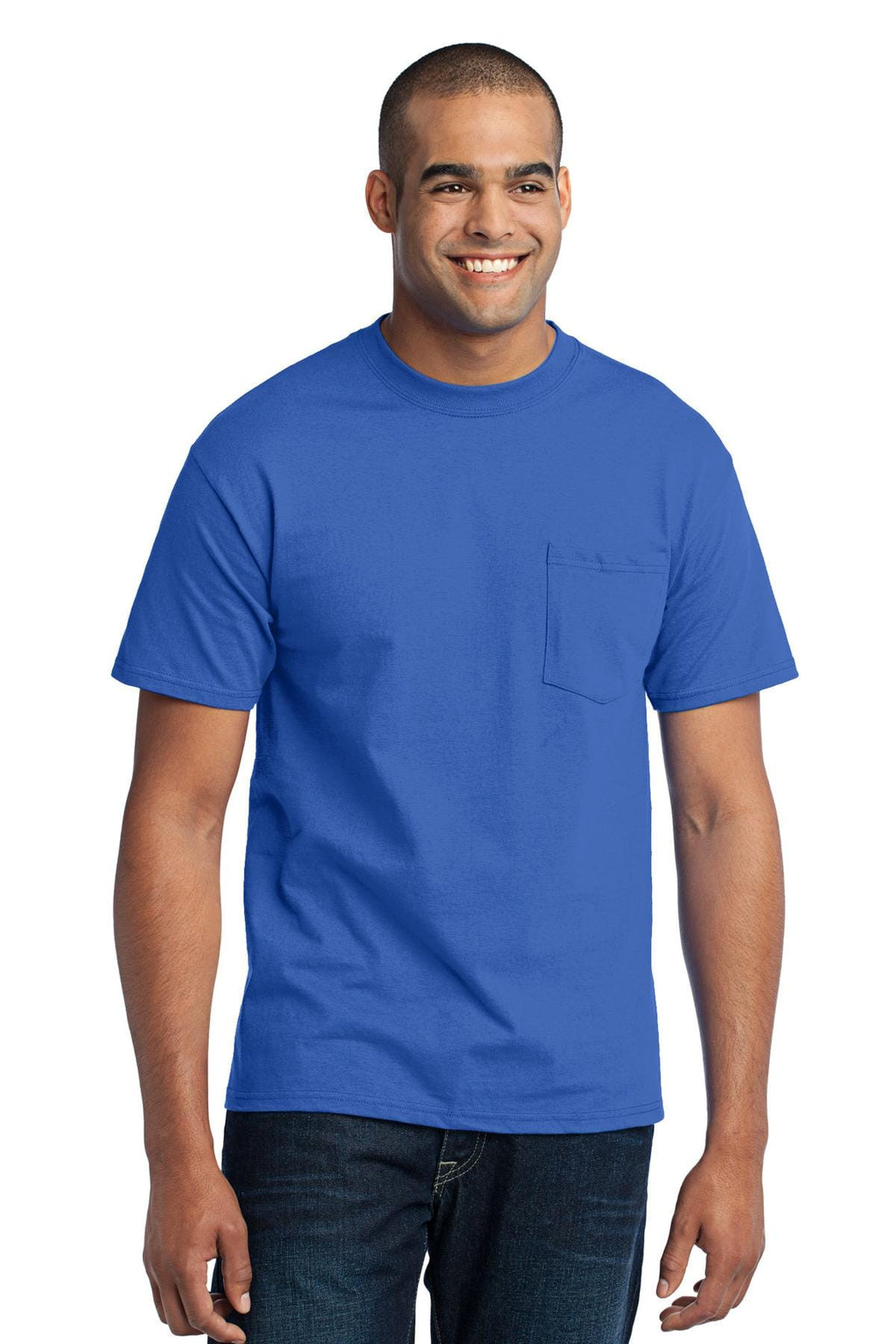 Port & Company 50/50 Poly/Cotton Pocket Tee-14