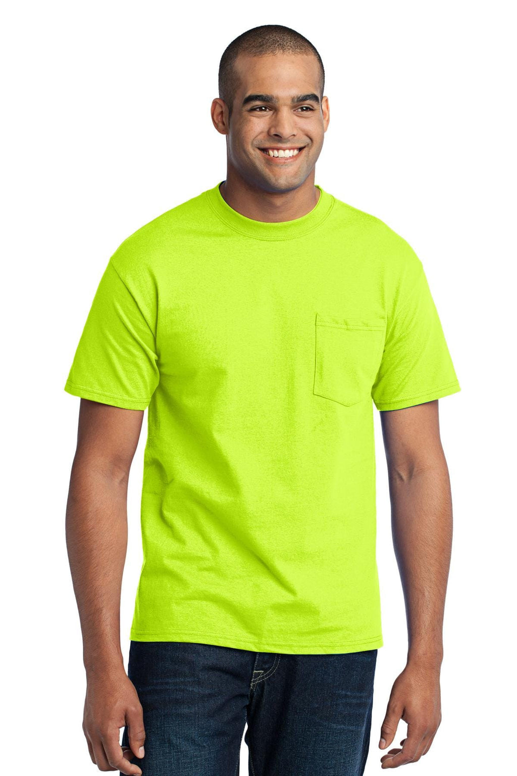Port & Company 50/50 Poly/Cotton Pocket Tee-16