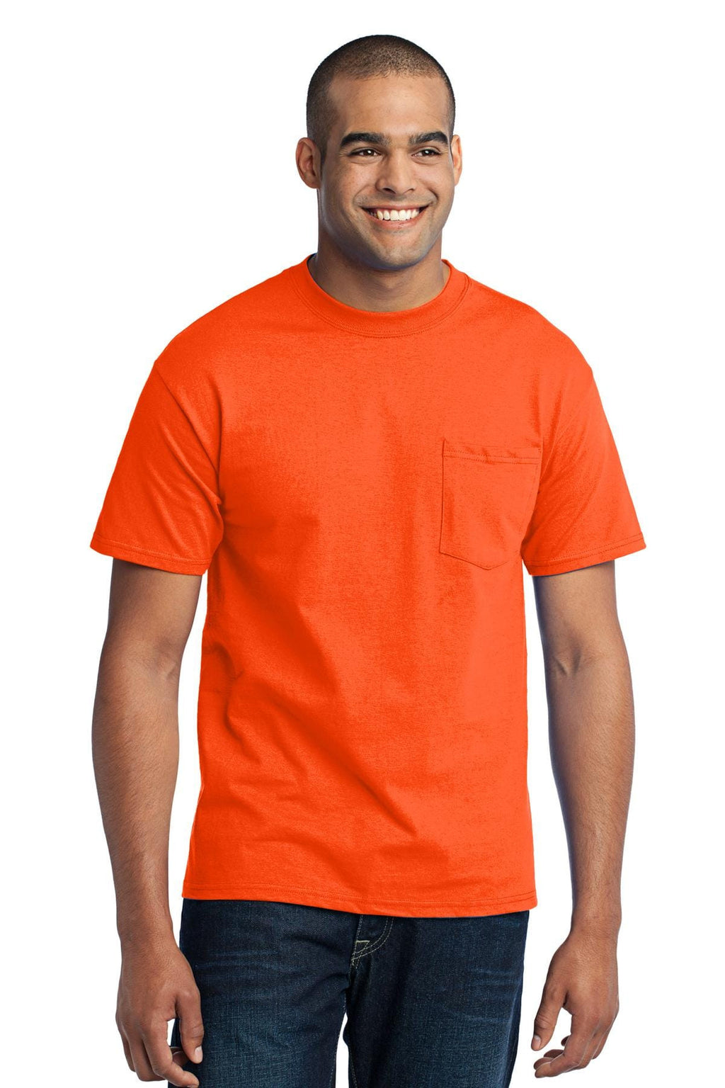 Port & Company 50/50 Poly/Cotton Pocket Tee-15