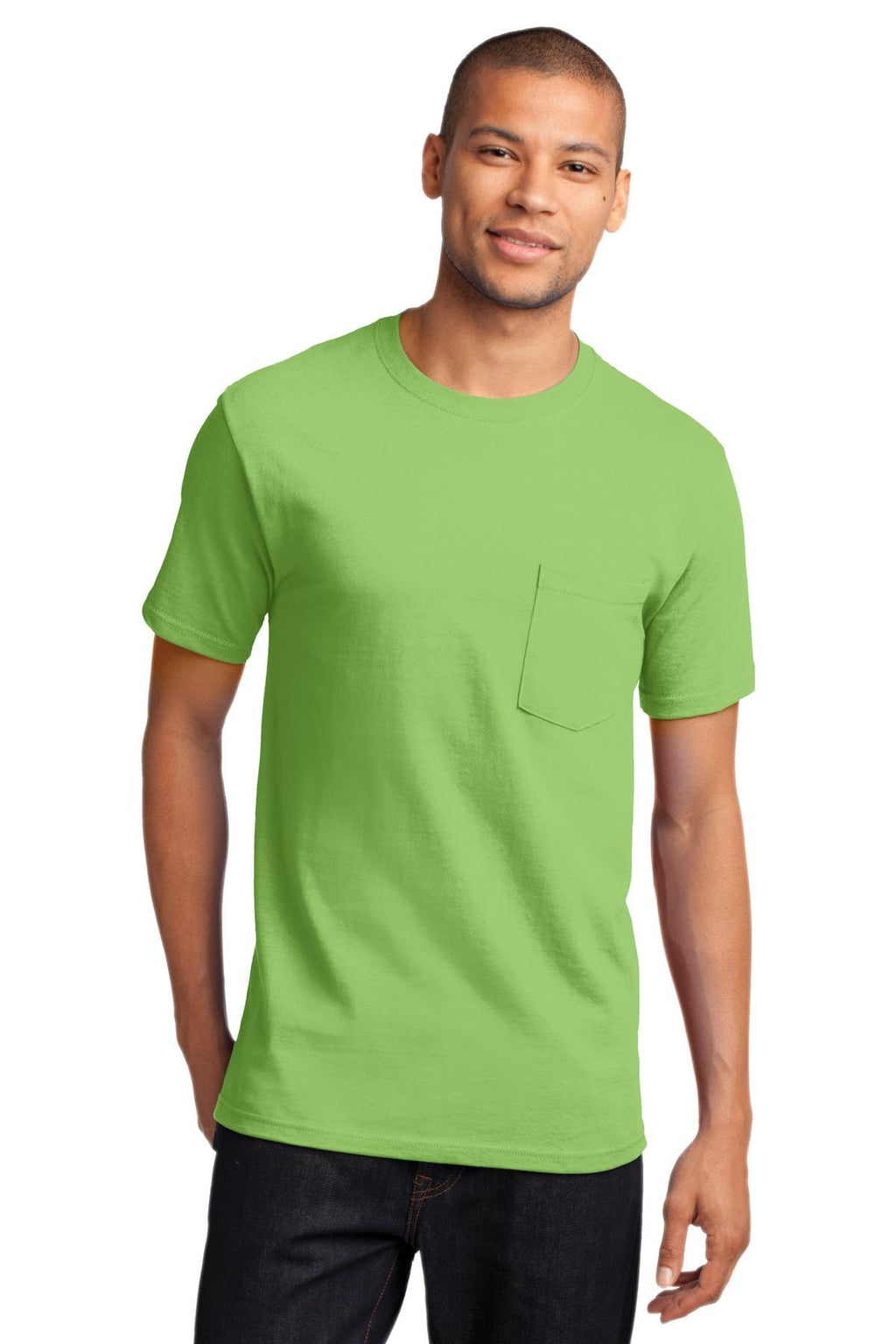 Port & Company Heavyweight Cotton Pocket Tee Shirt-9