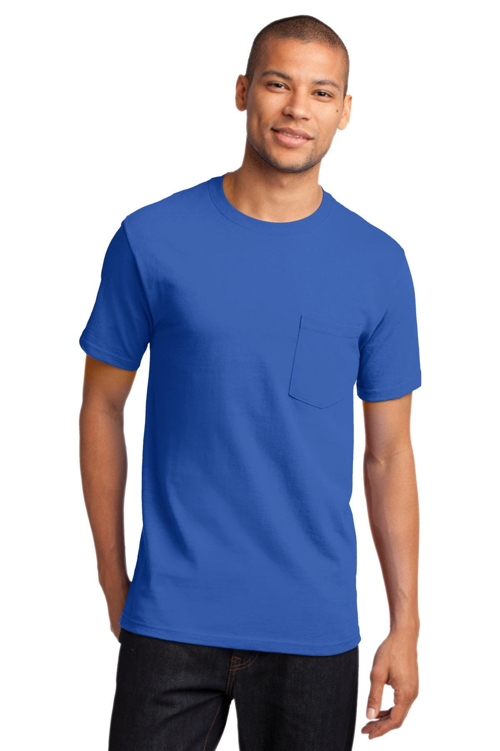 Port & Company Heavyweight Cotton Pocket Tee Shirt-11