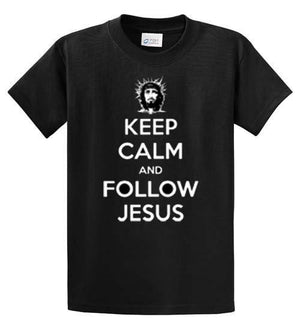 Keep Calm Jesus Printed Tee Shirt