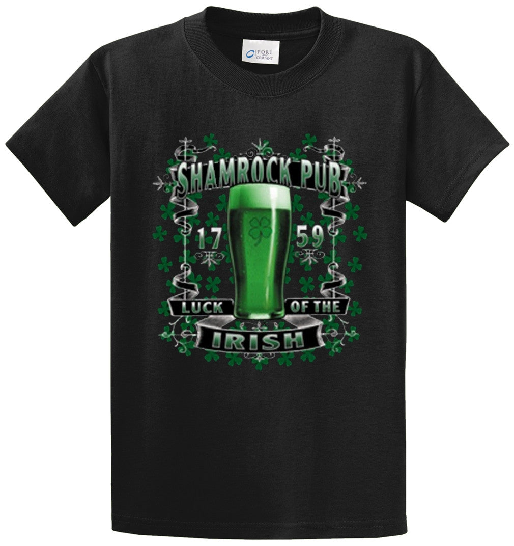 Shamrock Pub Printed Tee Shirt-1