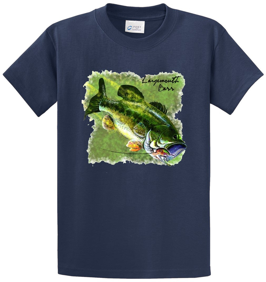 Largemouth Bass 4 Printed Tee Shirt-1