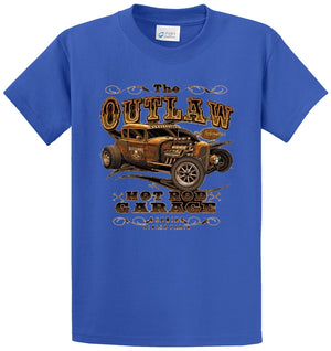 The Outlaw Hot Rod Garage Printed Tee Shirt