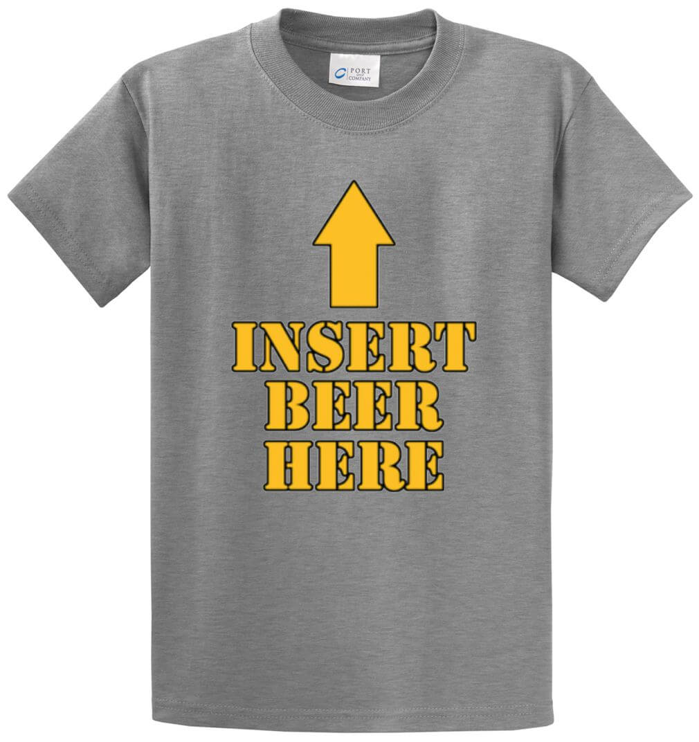 Insert Beer Here Printed Tee Shirt-1