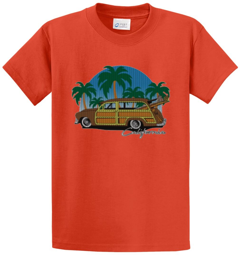 Knit Woody Cali Printed Tee Shirt-1