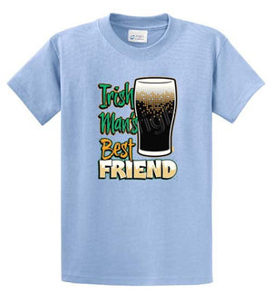 Irish Mans Best Friend Printed Tee Shirt
