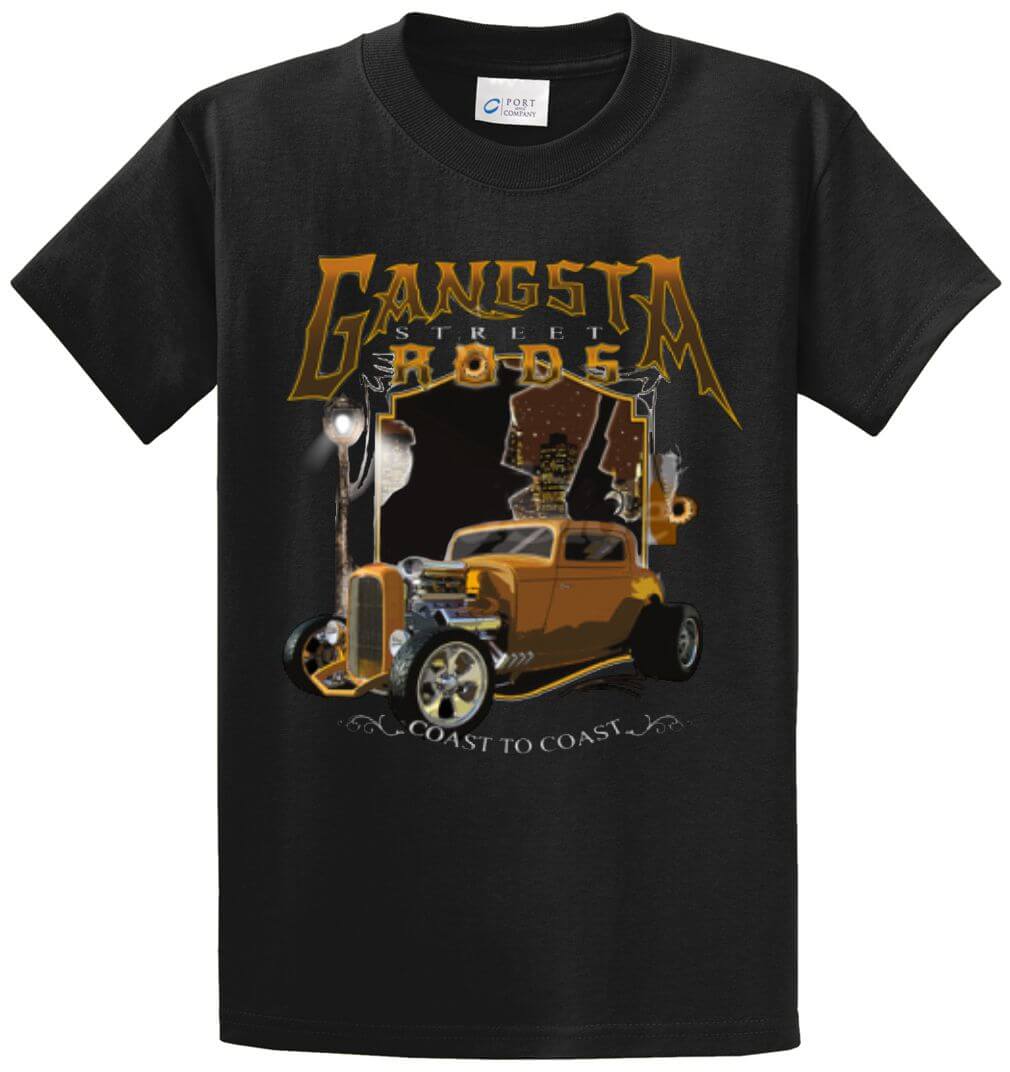 Gangsta Street Rods Printed Tee Shirt-1