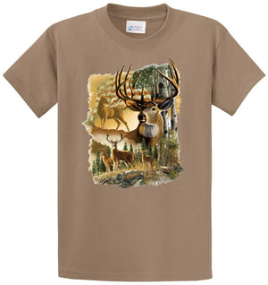 American Deer Printed Tee Shirt