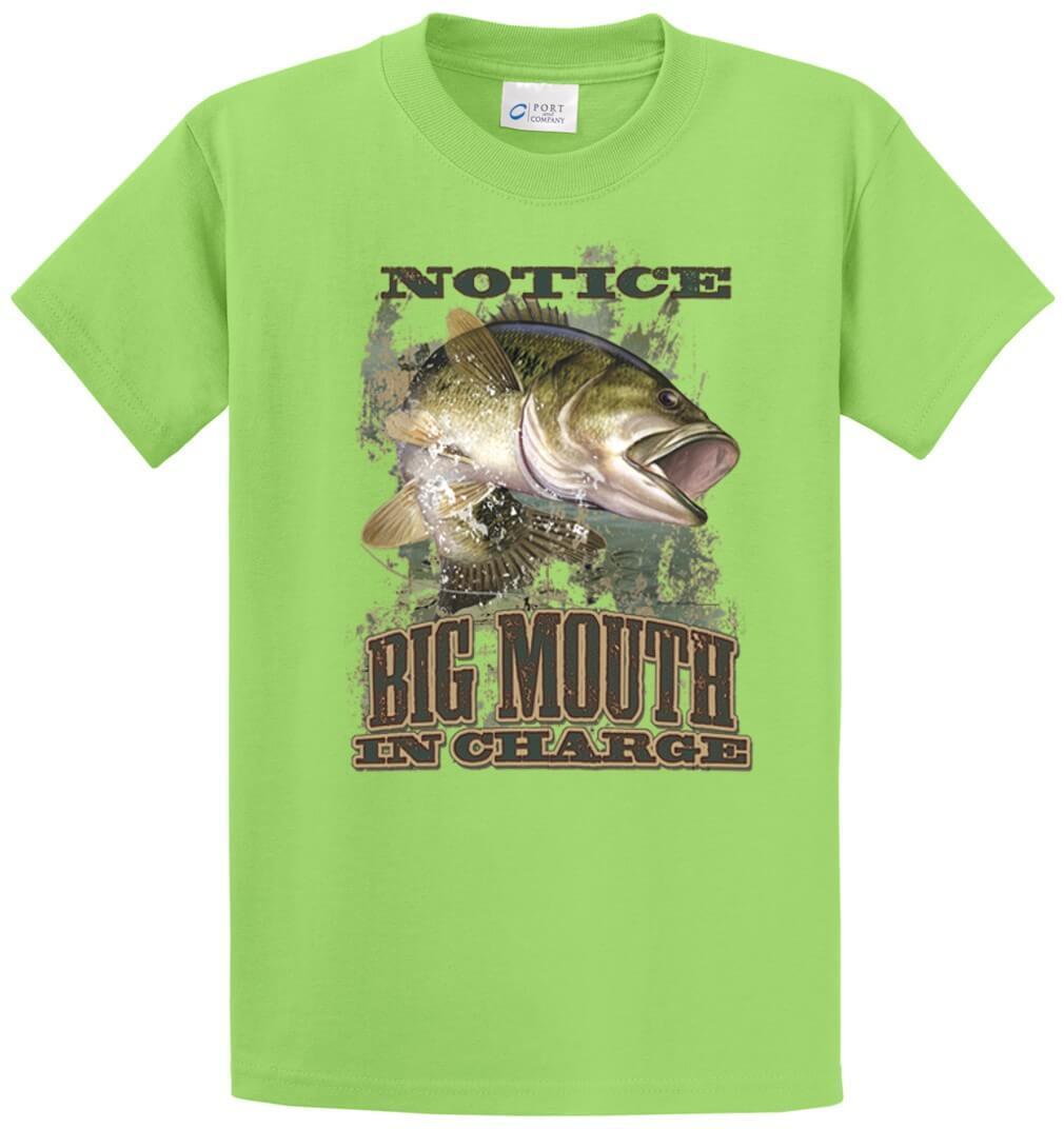 Big Mouth In Charge Printed Tee Shirt-1