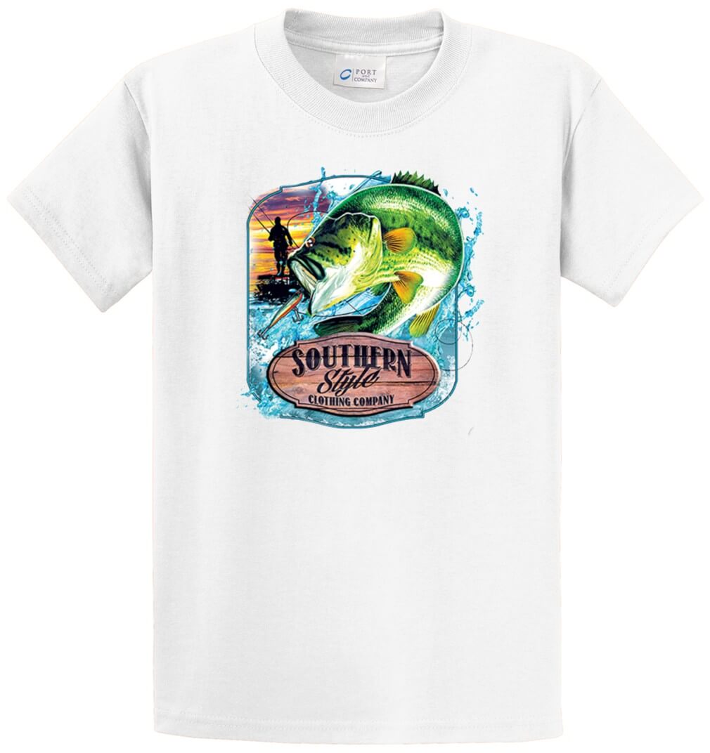 Bass Southern Style Clothing Printed Tee Shirt-1