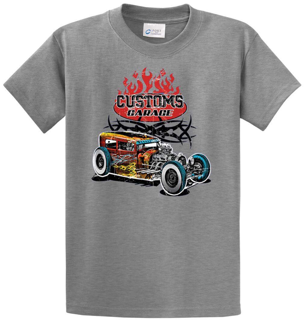 Customs Garage Printed Tee Shirt-1