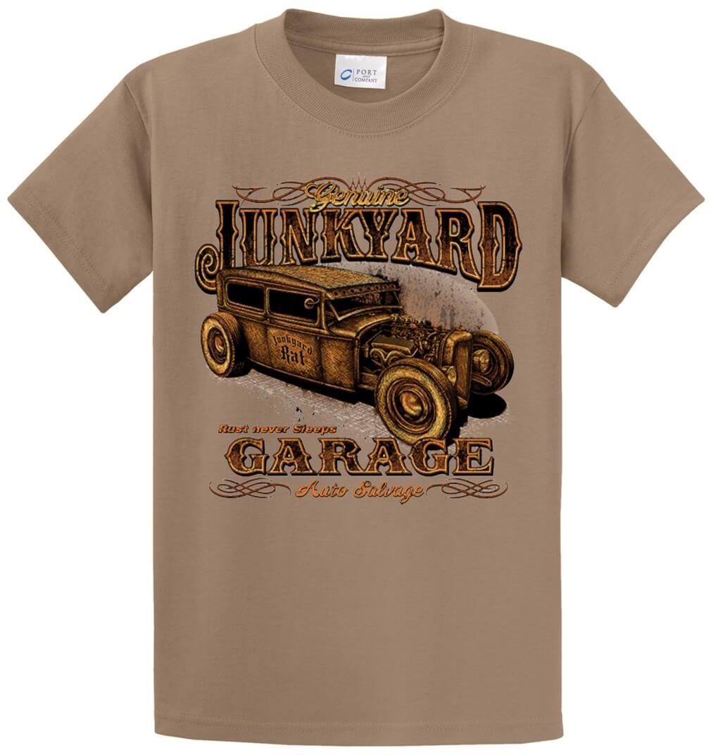 Junkyard Garage Printed Tee Shirt-1