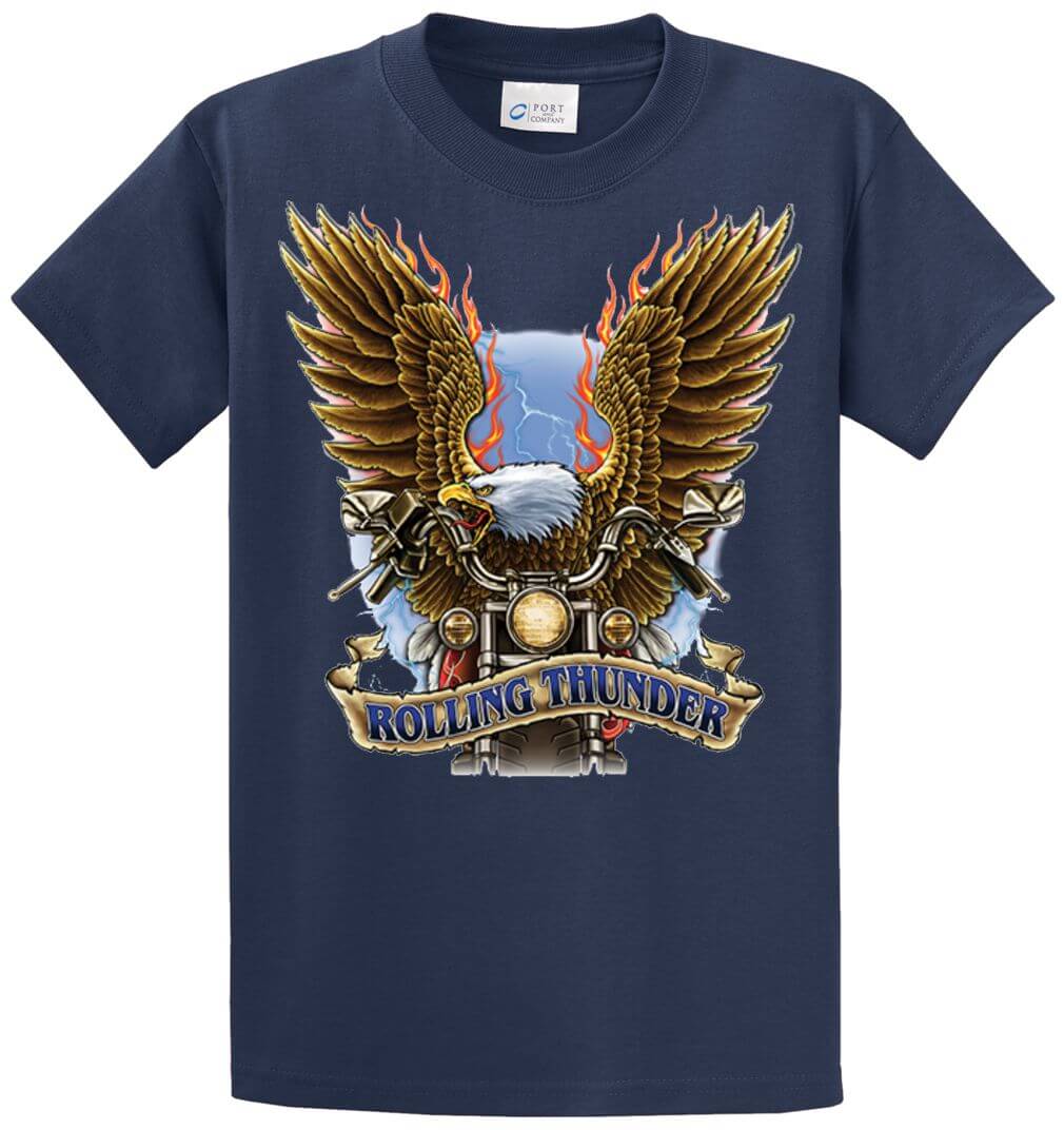 Rolling Thunder Printed Tee Shirt-1