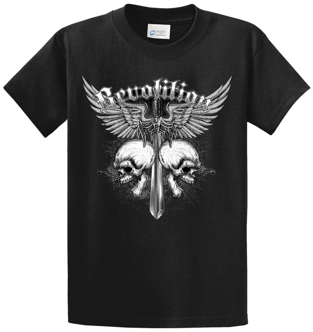 Skulls Revolution Printed Tee Shirt-1