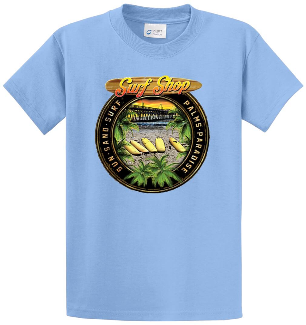 Surf Circle Printed Tee Shirt-1