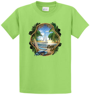 Surf Sailboat Printed Tee Shirt