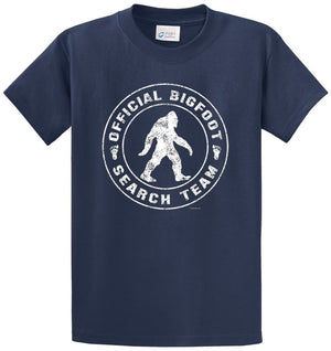 Official Bigfoot Search Team Printed Tee Shirt