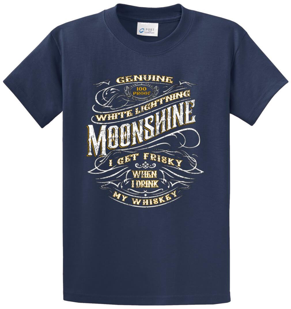 Frisky Whiskey Printed Tee Shirt-1