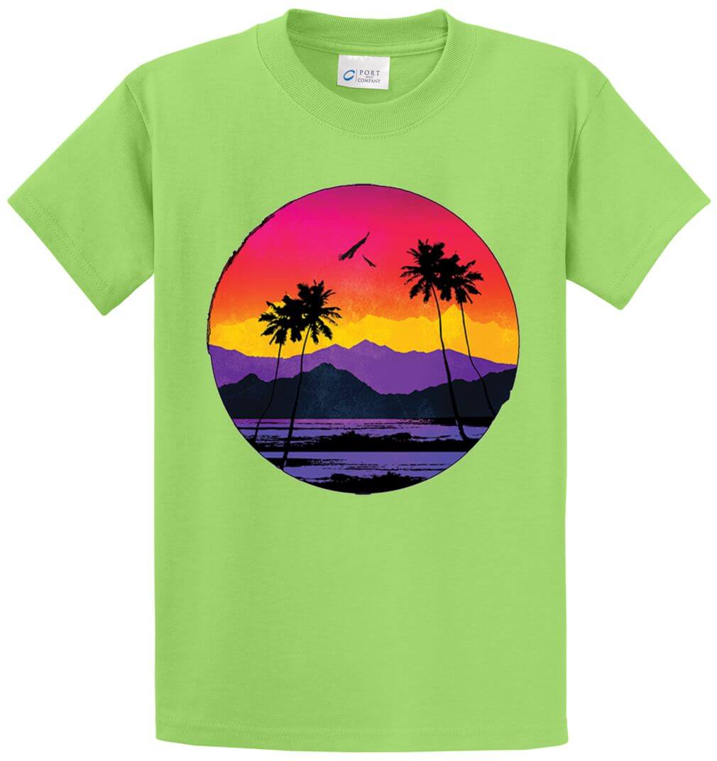 Paradise Circle Printed Tee Shirt-1