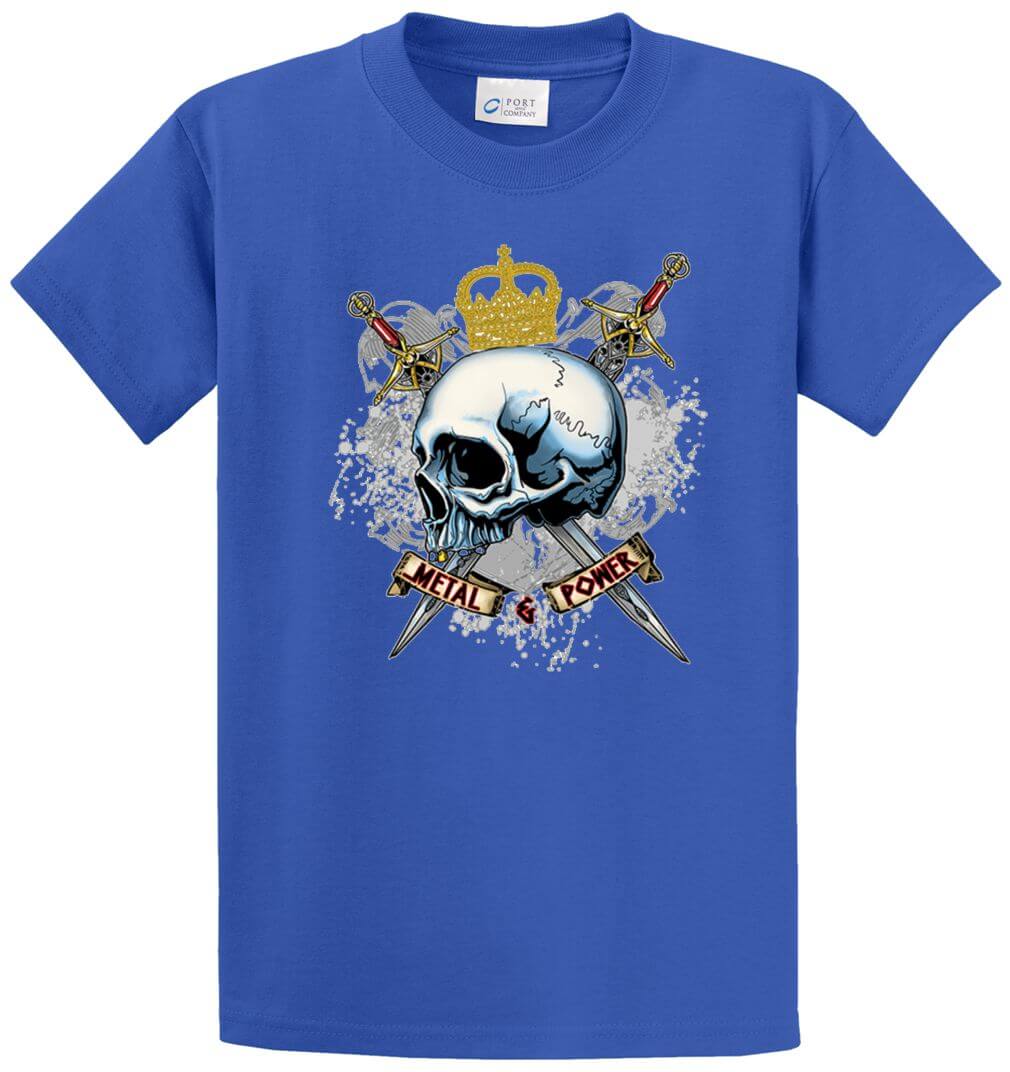 Metal And Power Printed Tee Shirt-1