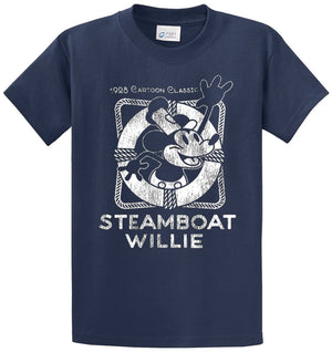 Steamboat Willie Vintage Life Preserver Printed Tee Shirt