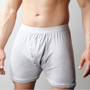 Players Big Men's White Cotton Mid Length Briefs