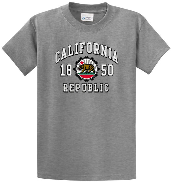 REPUBLIC OF CALIFORNIA Herren T-Shirt 'Ski Wintersports' | Offizielles Lizenzprodukt | Schwarz, Navy