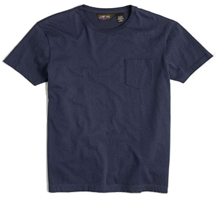 Falcon Bay Big Man Soft Cotton Pocket Tee Shirt navy