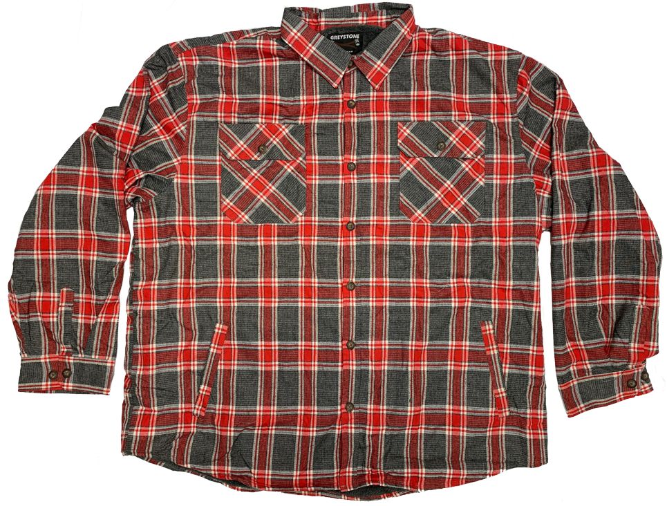 GREYSTONE Sherpa Lined Flannel Shirt Jac-2