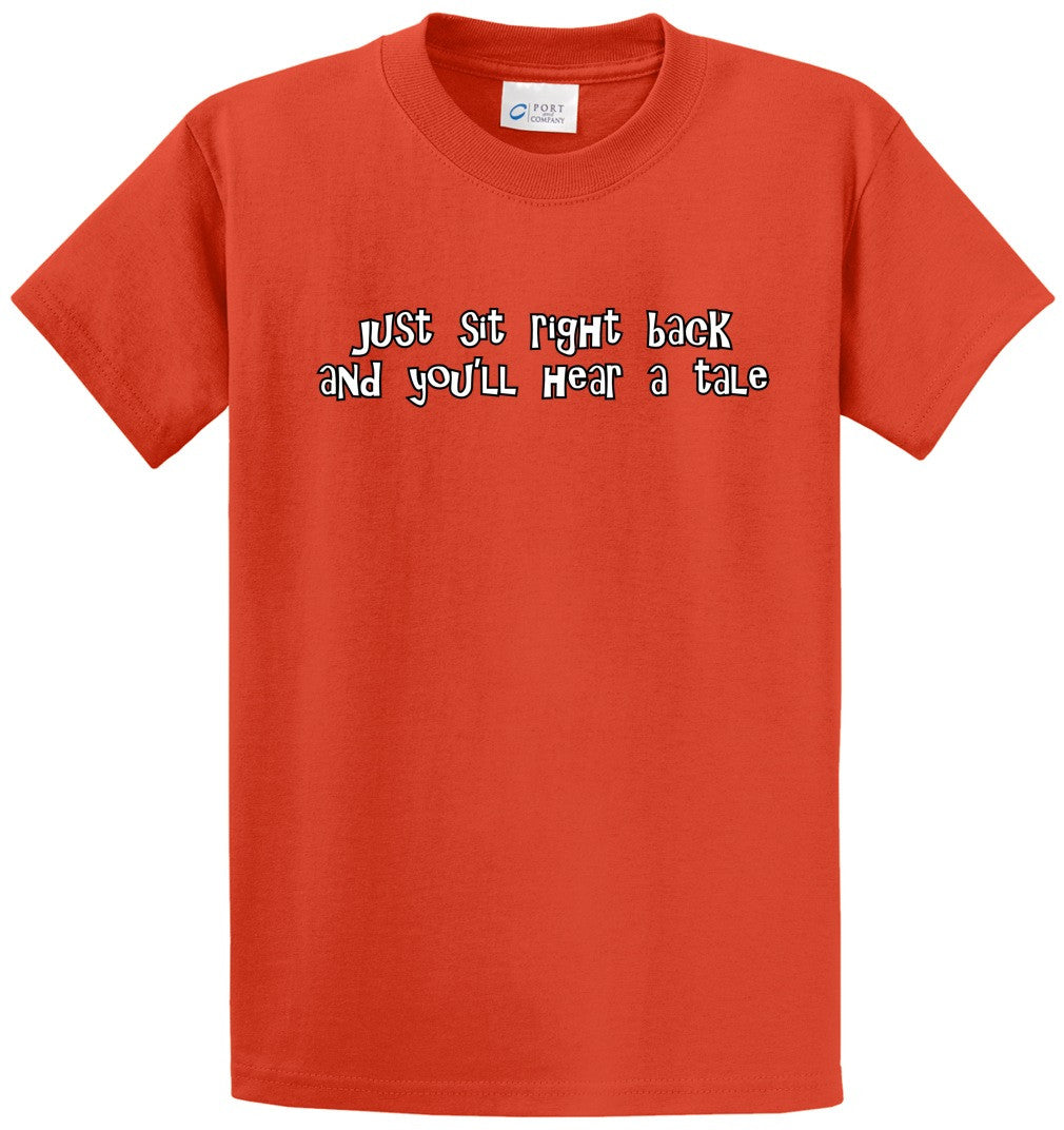 Just Sit Right Back Printed Tee Shirt-1