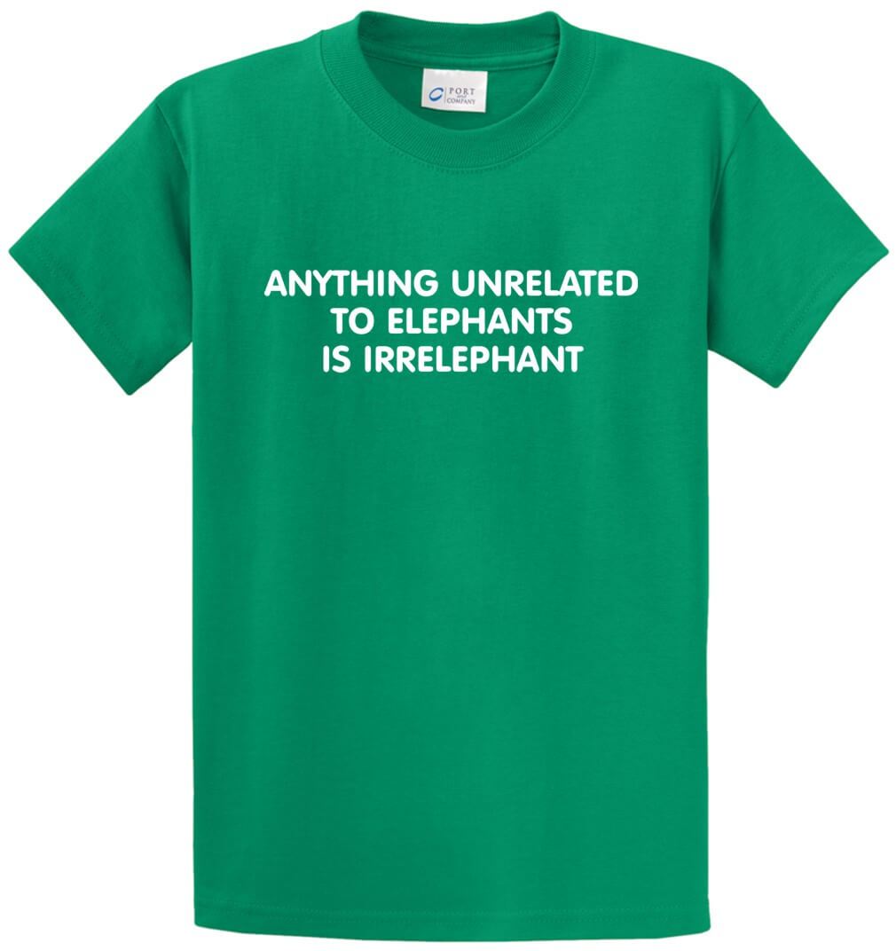 Irrelephant Printed Tee Shirt-1