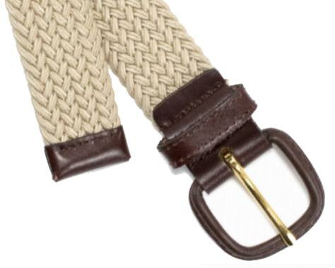 Aquarius Big Size Stretch Belt With Buckle khaki
