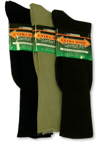 Men's Extra Wide Dress Sock-1