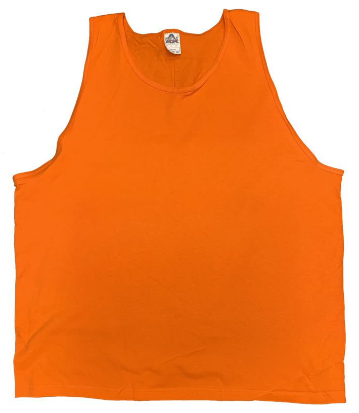 Men's Big Size Tank Top orange