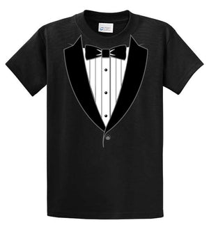 Black Tie Tuxedo Printed Tee Shirt
