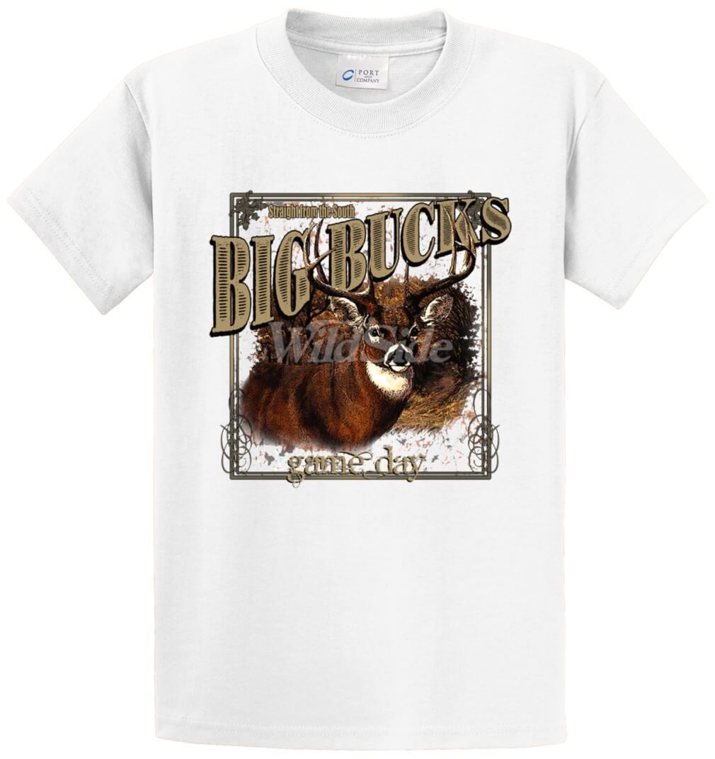 Big Bucks Game Day Printed Tee Shirt-1