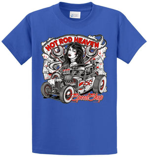Hot Rod Heaven Speed Shop Printed Tee Shirt